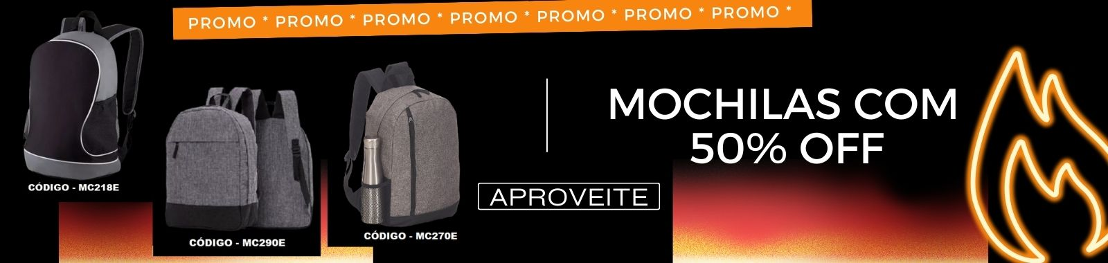 Promoção Mochilas